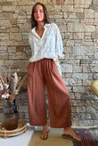 Santos Cushion Cotton Quirky Pant Chestnut